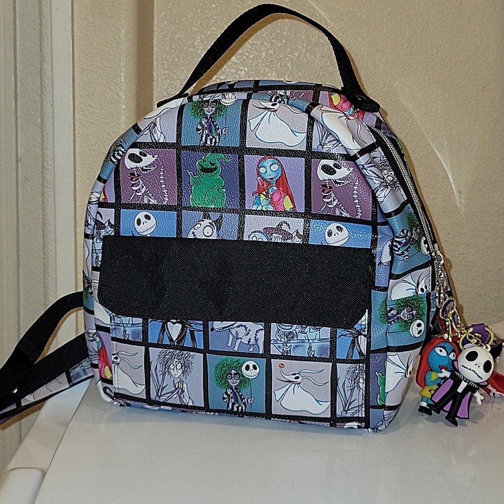 Nightmare Patchwork Mini Backpack - Purple Multi … - image 1